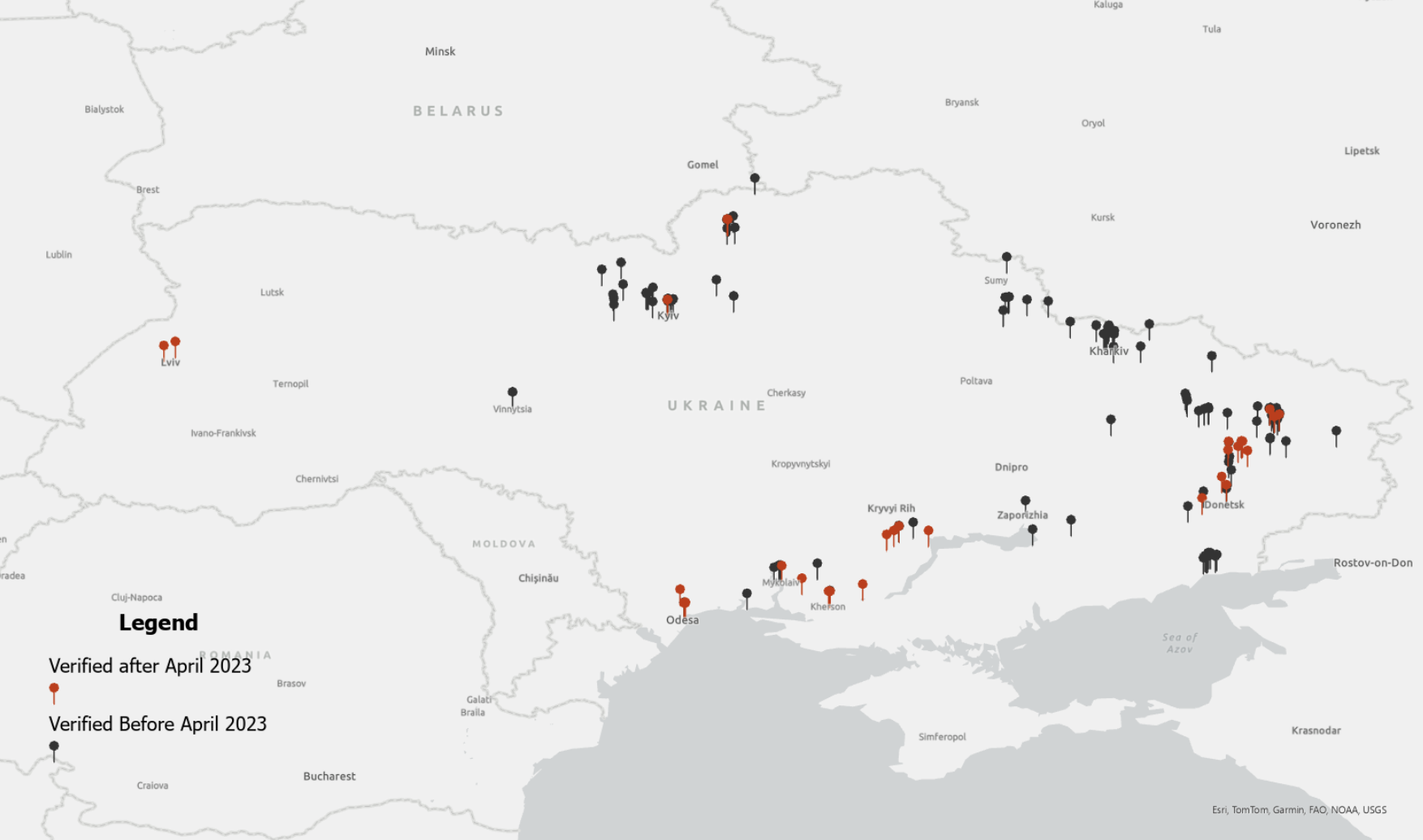 Destructed Sites Verified by UNESCO